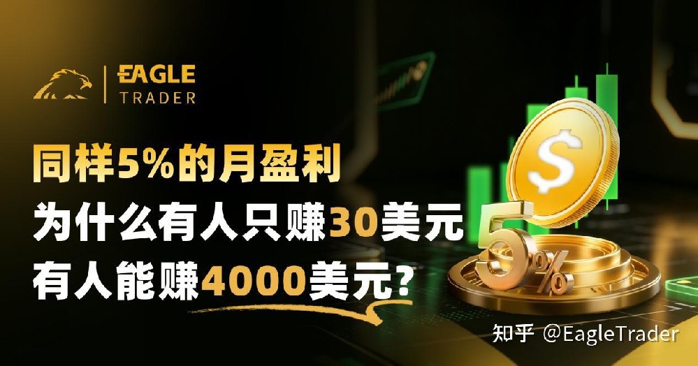 同样5%的月盈利,为什么有人只赚30美元,有人能赚4000美元?