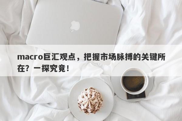 macro巨汇观点，把握市场脉搏的关键所在？一探究竟！