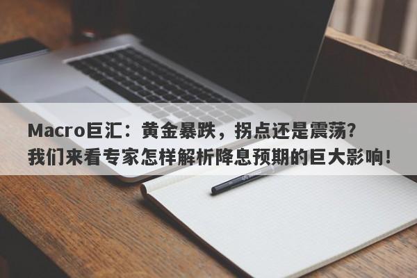 Macro巨汇：黄金暴跌，拐点还是震荡？我们来看专家怎样解析降息预期的巨大影响！