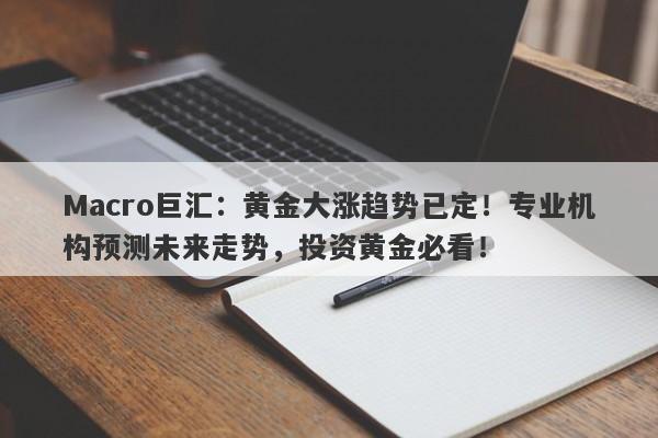 Macro巨汇：黄金大涨趋势已定！专业机构预测未来走势，投资黄金必看！