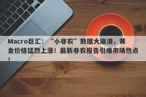 Macro巨汇：“小非农”数据大崩溃，黄金价格猛烈上涨！最新非农报告引爆市场热点！