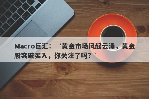 Macro巨汇：‘黄金市场风起云涌，黄金股突破买入，你关注了吗？’