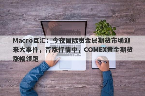 Macro巨汇：今夜国际贵金属期货市场迎来大事件，普涨行情中，COMEX黄金期货涨幅领跑